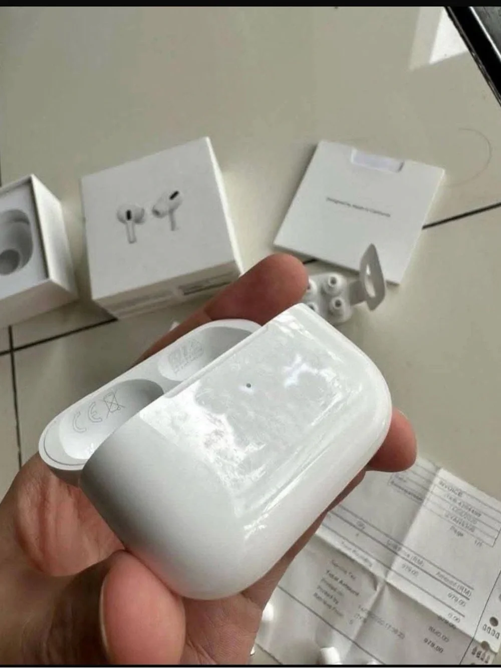 Apple White AirPods Pro with Charging Case and Extras